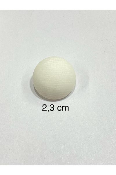 karantuhafiye 6-Piece Italian Matte Pearl Curved Trench Coat and Jacket Button Set - Off White, 2.3 cm (Code:3598)