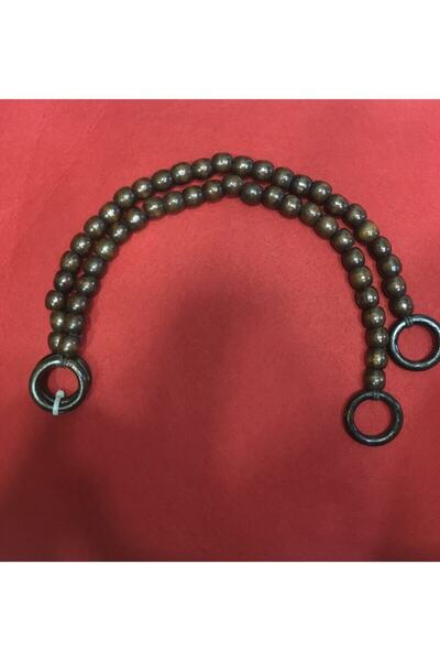 karantuhafiye Λαβή τσάντας με ξύλινες χάντρες