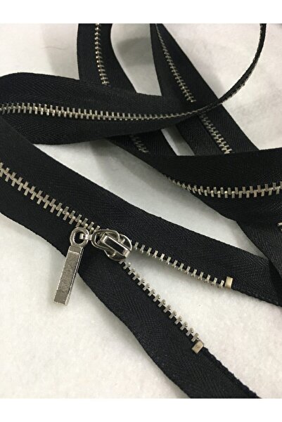 karantuhafiye Φερμουάρ Σιδερένιο Δόντι 100 εκ. Μαύρο