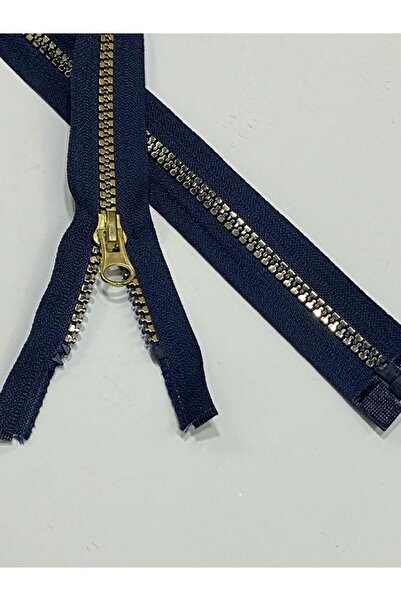 karantuhafiye سحاب 55 سم مظهر معدني / أزرق داكن / ذهبي