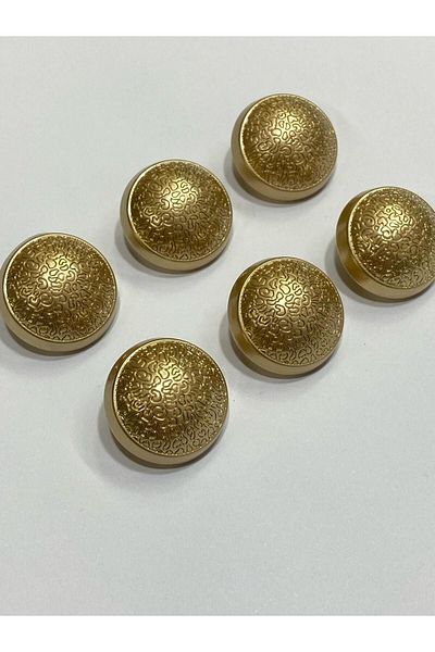 karantuhafiye Metal Button/Trench Coat Jacket Length/ Set of 6/2.3 cm/jx019/ Matte Gold