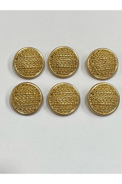 karantuhafiye Metal Button/Trench Coat Jacket Length/ Set of 6/2.3 cm/jx23/ Matte Gold