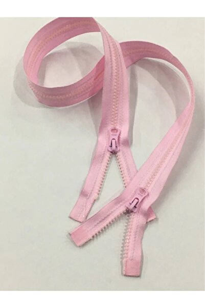 karantuhafiye معطف سحاب مزدوج الاتجاه 60 سم أسنان عظمية وردية 1123