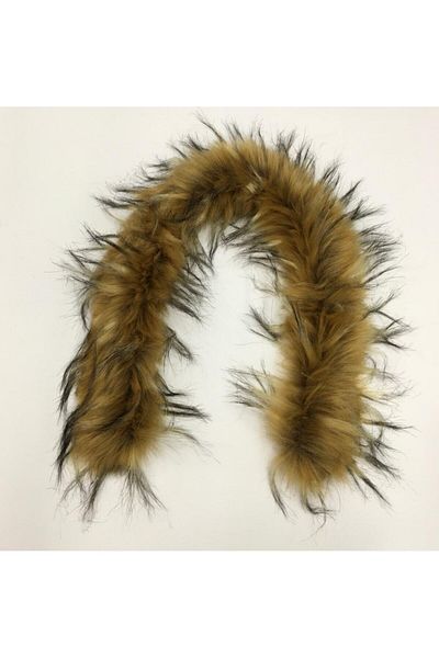 karantuhafiye Hood Fur Mustard Black Throws