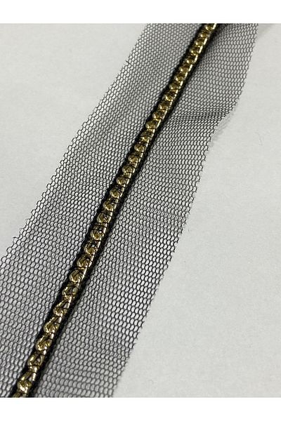 karantuhafiye Decorative ribbon with gold chain / 1 meter