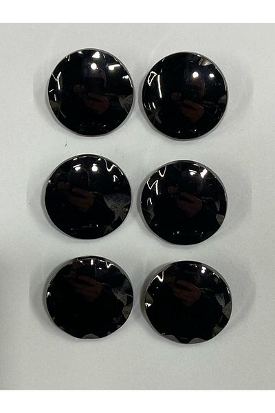 karantuhafiye Metal Button/Trench Coat Jacket Length/ Set of 6/2.3 cm/jx015/Black