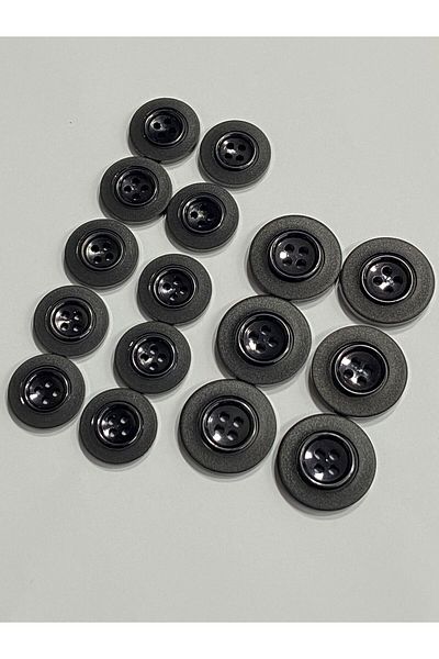karantuhafiye Blazer Jacket Button Set / Black Matte Frame