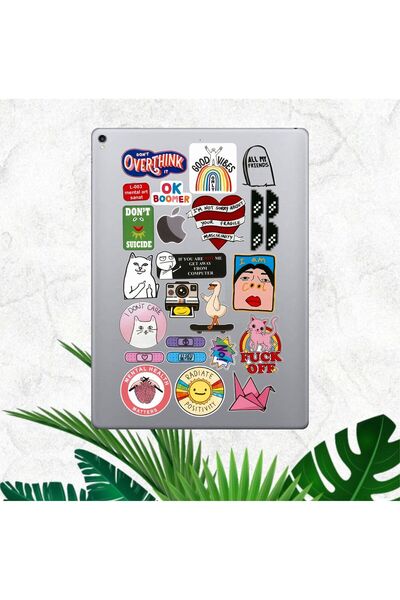 HEDİYENE BAK Set de autocolante pentru tablete pentru laptop, notebook, MacBo...