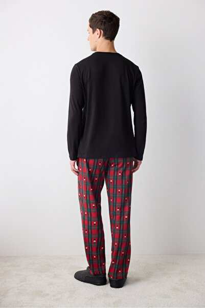 Penti NY Soldier Siyah Pantolon Pijama Takımı