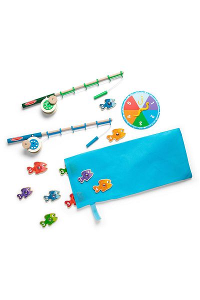 Melissa & Doug Catch & Count Magnetic Fishing Rod Game | Fun Learning Toy For Kids