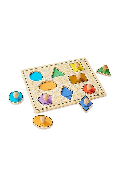 Melissa & Doug مجموعة الأشكال الكبيرة من Melissa and Doug مقاس 3390 - ألعاب تركيب الصور والألغاز