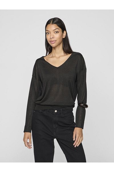 VILA Strickpullover V-Ausschnitt
