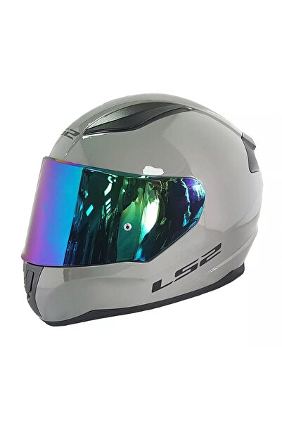 LS2 Rapid 2 Nardo Gri Fullface Motosiklet Kaskı Gökkuşağı Camlı