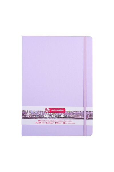 Talens Art Creation Sketch Book 21x30cm 140gr 80yp Sert Kapak Eskiz Defteri Eflatun/ Rt9314133m