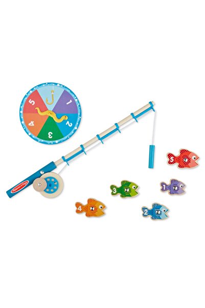 Melissa & Doug Catch & Count Magnetic Fishing Rod Game | Fun Learning Toy For Kids