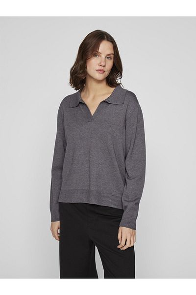 VILA Strickpullover Polo