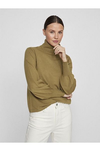 VILA Strickpullover mit Rollkragen