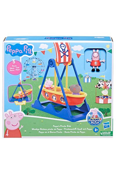 Peppa Pig Toys Peppa's Pirate Ride Playset with Swinging Pirate Ship and 2 Peppa Pig Figures