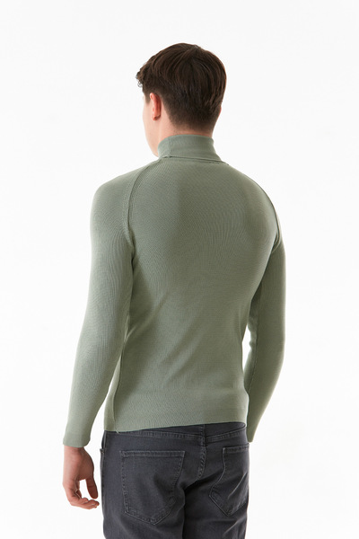 Fulla Moda Basic Balıkçı Yaka Triko Kazak