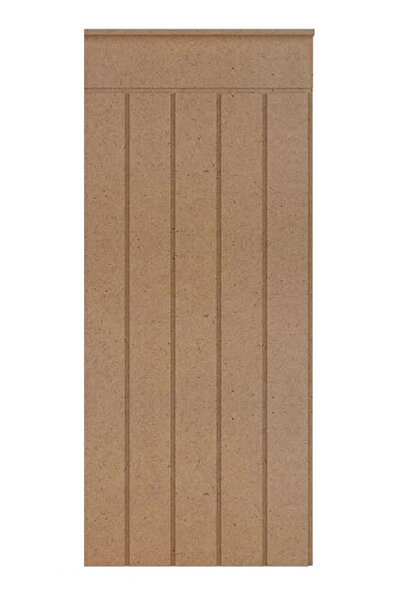 Karaağaç Mimarlık Dekoratif Duvar Paneli, 4mm Ham Mdf, Boyanabilir Duvar Çıtası (45CMX103CM)