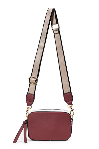 macharel jeans Saffiano Cross Strap női Claret Red táska