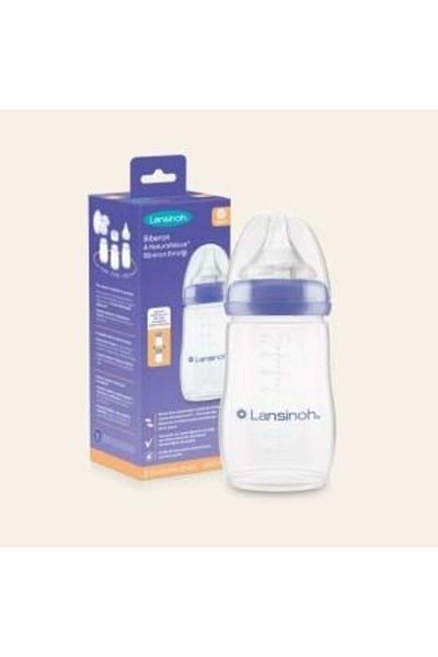 Lansinoh 75590 Natural Wave Silicone Tip Baby Bottle 240 ml