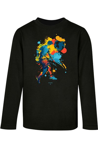 F4NT4STIC Fußballer bunt mit Kids Longsleeve