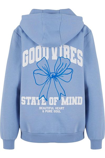 Mister Tee Good Vibes Bow Ladies Flauschiger Hoody