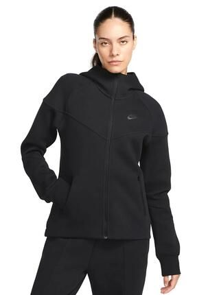 Nike Sportswear Tech Fleece Full Zip Hoodie Dark Heather Black Kad n Kapu onlu Sweatshirt Siyah Fiyat Yorumlar Trendyol