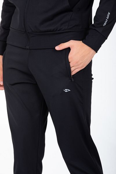 DYNAMO Men's Black Hooded Diver Fabric Tracksuit AS-319