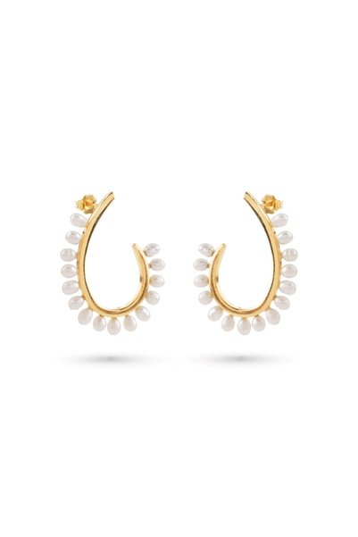 Ecru Atelier Nyela İnci Küpe - Gold