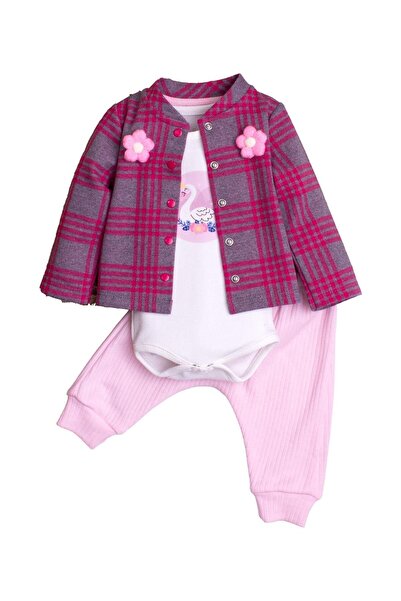 Chicsy Baby طقم ملابس داخلية للأطفال مصنوع من القطن بنسبة 100% مكون من 3 قطع