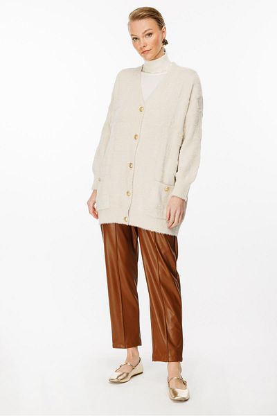 Ghisa Stone Gold Knitwear Cardigan