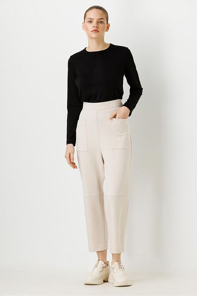 Ghisa Pocket Detailed Trousers Bone