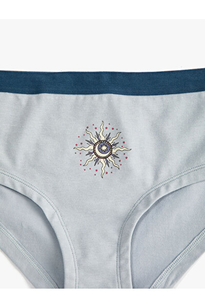 Koton Хіпстерський кулот з ребристою бавовною з принтом