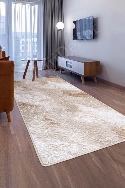 Dijidekor Halı Devetüyü Cool Yıkanabilir Saçaksız Kaymaz Delüxe Yolluk Kilim ...