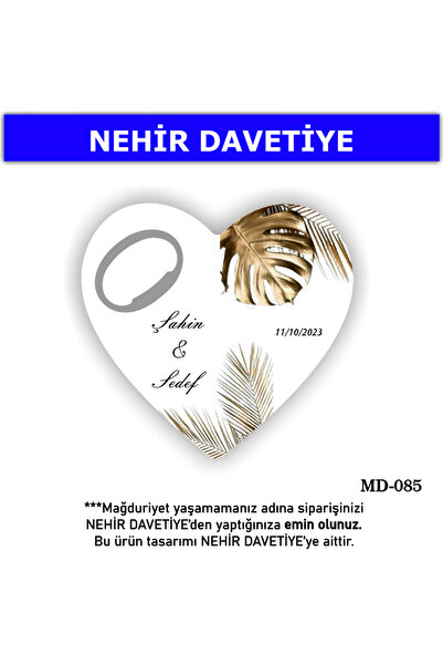 Nehir (10 ADET) KALP AÇACAK MAGNET-YENİ DOĞAN,6AY KINASI, NİŞAN,NİKAH,SÖZ,KIN...