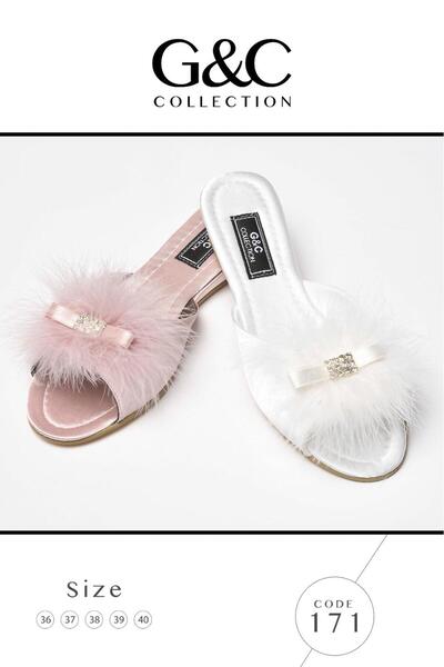 GC Gift Dowry Stone Furry Slippers