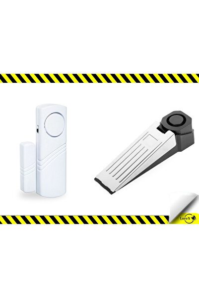 LOREX LR-DST01 Stop Alarm , Kapı Alarmı + LOREX LR-4444 Beyaz kapı pencere al...