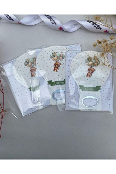 Nehir (10ADET)-balon Magnet Kartlı Nikah Nişan Düğün Söz Kına Hediyelik Hatıra Ahşap Magnet