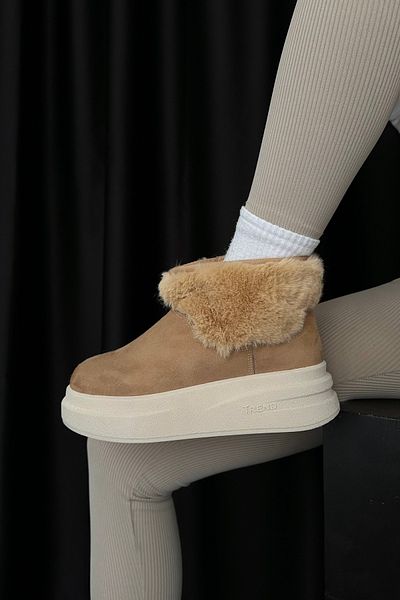 Mupa Shoes Γυναικείες μπότες Mink Suede - Tuylu και κομψό σχέδιο