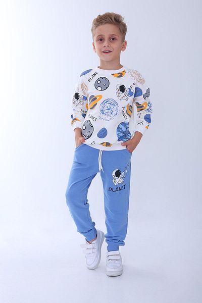 Zaziko Kids Set de trening cu imprimeu Planet Boy Esf.0080-z
