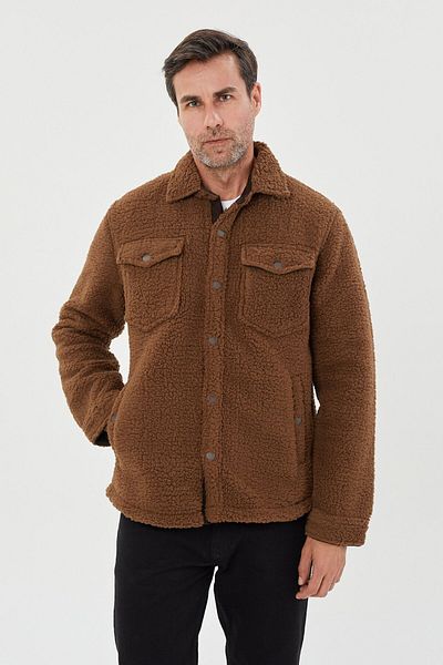 Tony Montana Κλασικό βελούδινο παλτό Regular Fit-8054