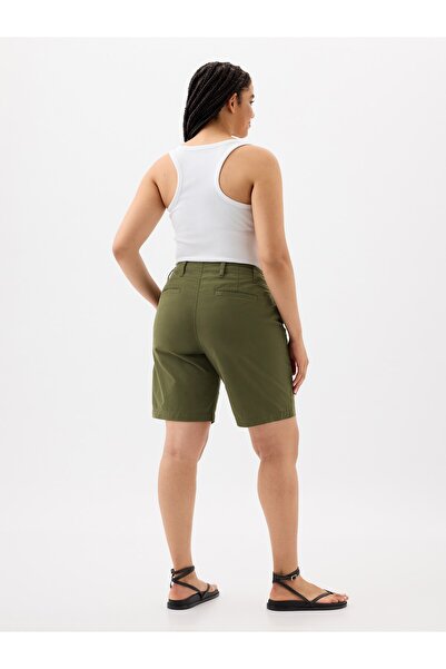 GAP Kadın Haki Downtown Khaki Bermuda Şort