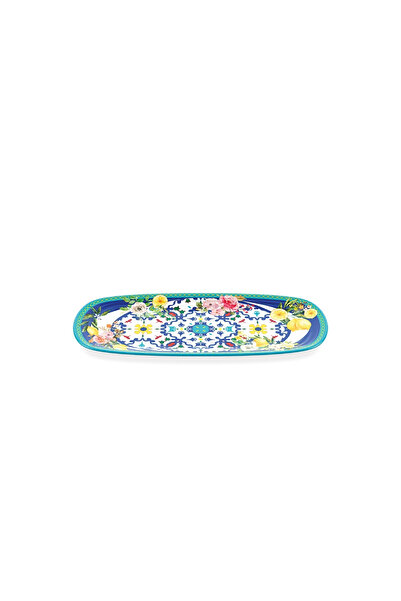 GUZZİNİ Guzzini Flower Lemon Kayık Tabak 39,5 cm x 21,5 cm x 2,5 cm