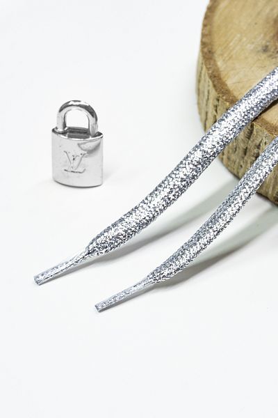 bağcık 120 cm Metallic Glitter Luxury Wide Shoelaces - 1 Pair