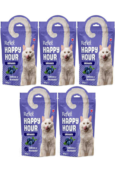 Reflex Happy Hour Urinary Tavuklu ve Yaban Mersinli Kedi Ödül Maması 60gr - 5 Adet
