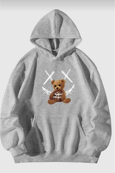 belean Unisex Χοντρό χειμωνιάτικο φούτερ με εμπριμέ τσέπη με φλις εσωτερικά