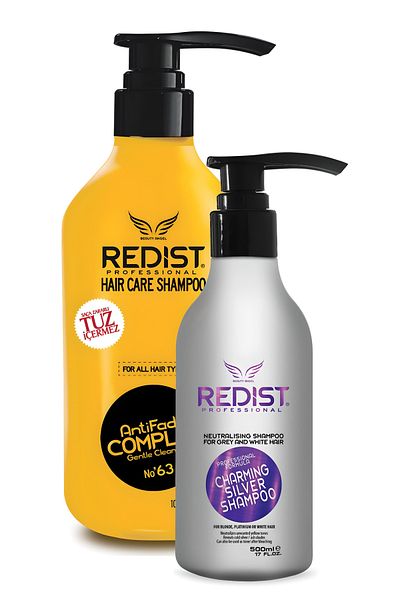 Redist Salt-Free Shampoo and Silver Shampoo Hair Care Set – Special Solution for Sensitive and Well-Cared Hair