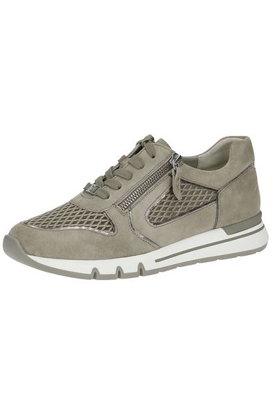 Caprice Damen Low Sneaker Low Top H-Weite 9-23706-20 Grau 717 Salvia Comb Leder/Synthetik mit CAP LIF